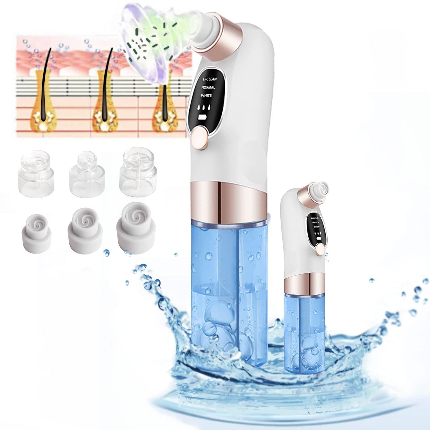 Azra Aqua Vacuum Pore Cleaner | Mini Hydra Facial Device