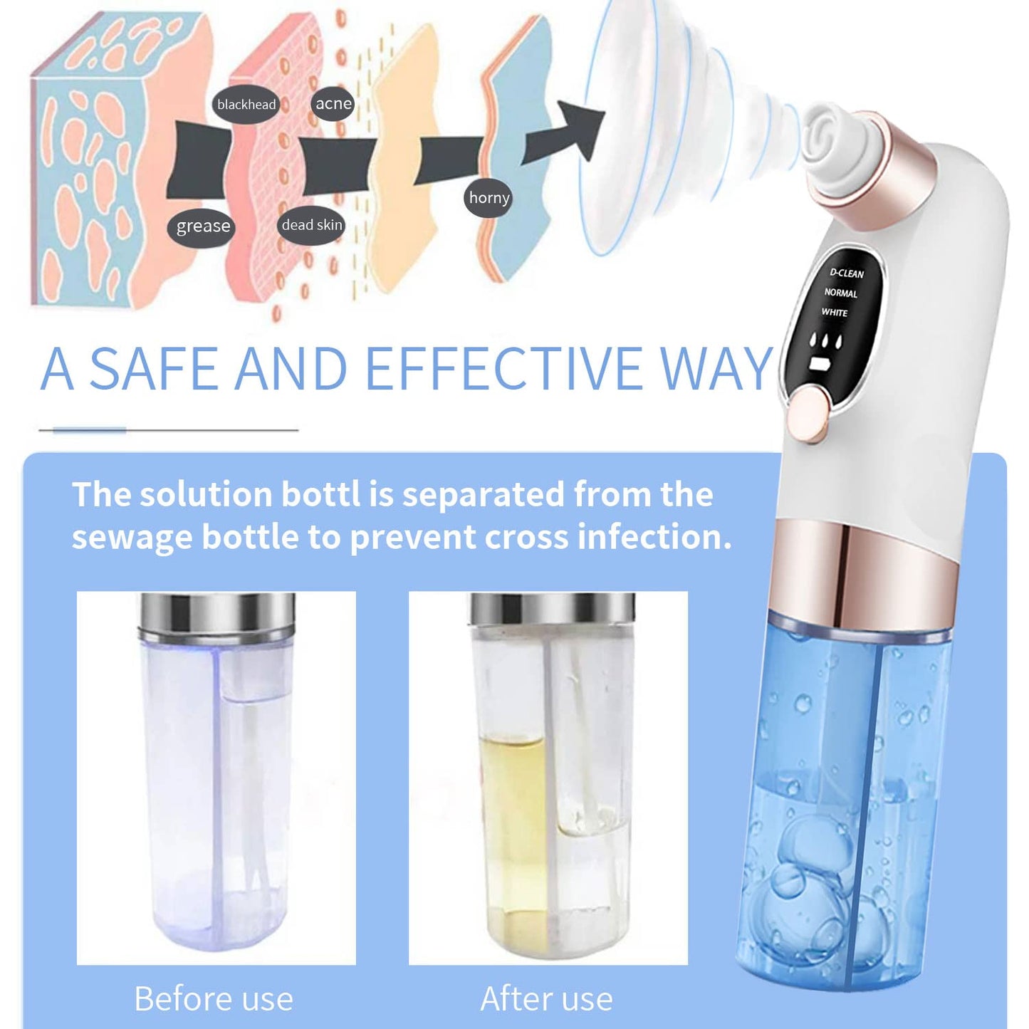 Azra Aqua Vacuum Pore Cleaner | Mini Hydra Facial Device