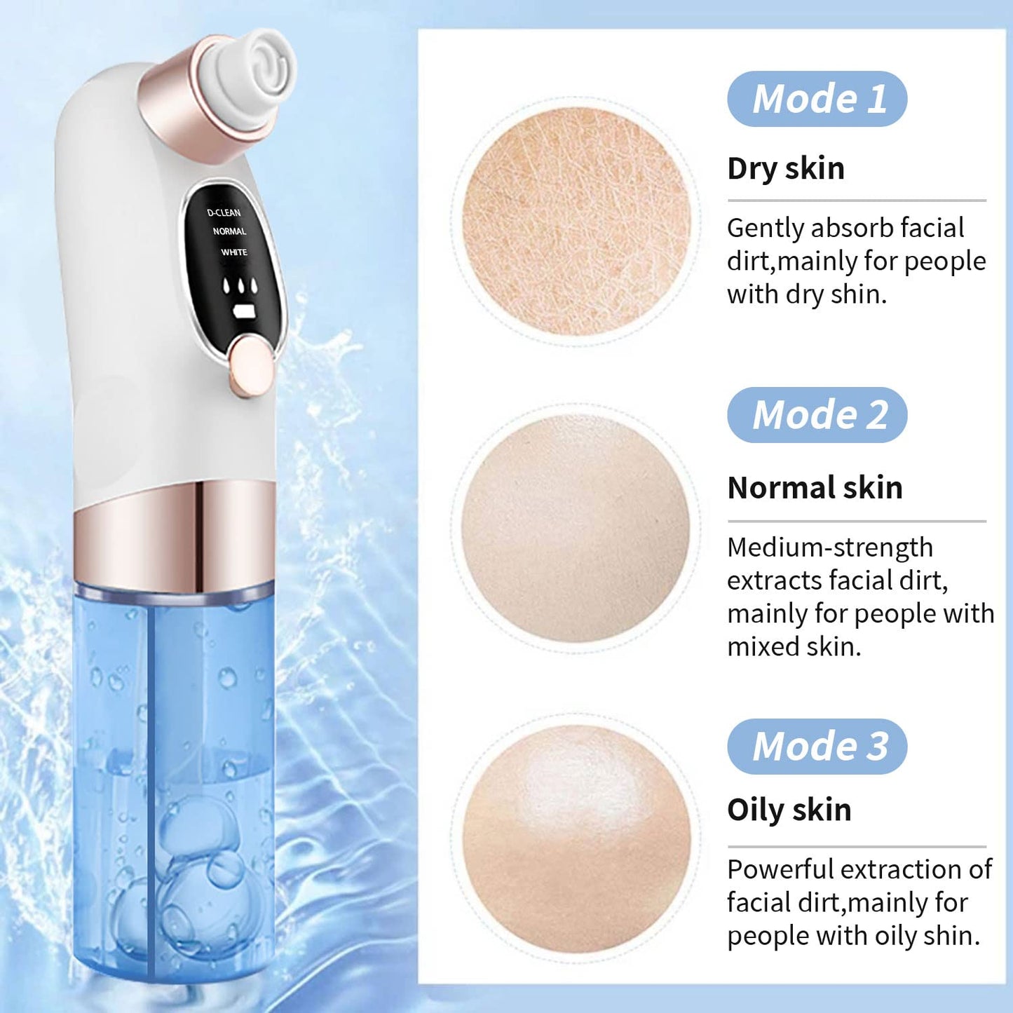 Azra Aqua Vacuum Pore Cleaner | Mini Hydra Facial Device