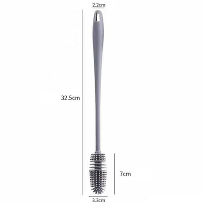 Silicone long handle cup brush